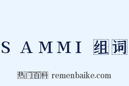 SAMMI组词是什么意思的图片
